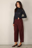 Closed - Broek - Ruthy - Dark Raisin Red - BYLOTTE