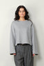 Closed - Sweater - Crewneck - Light grey melange - BYLOTTE