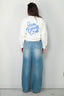 Closed - Sweater - Printed crewneck - Ivory - BYLOTTE