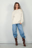 Closed - Sweater - Relaxed Sweatshirt - Ecru - BYLOTTE