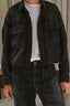 Denimist - Blouse - Cropped Utility Shirt - Washed Black Cord
