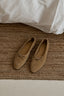 Dear Frances - Ballerina's - Gala Shoe W/ Bow - Caramel Suede