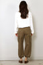 Denimist - Broek - Cropped Cargo - Olive - BYLOTTE