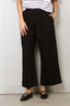 Denimist - Broek - Cropped Double Pleat Wide Leg Chino - Black - BYLOTTE