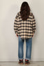 Denimist - Jacket - CPO Shirt - Beige / Black Plaid - BYLOTTE