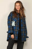 Denimist - Jacket - CPO Shirt - Printed Blue Black Plaid - BYLOTTE