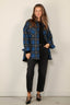 Denimist - Jacket - CPO Shirt - Printed Blue Black Plaid - BYLOTTE