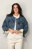 Denimist - Jas - Oversized cropped denim jacket - Eldon w/ sherpa lining - BYLOTTE