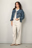 Denimist - Jas - Oversized cropped denim jacket - Eldon w/ sherpa lining - BYLOTTE