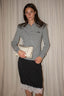 Rotate - Laceband Pencilskirt - Black Comb