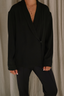 Tibi - Jacket - Eco Acetate Viscose Wrap Shirt Jacket - Black