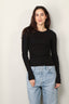 Éterne - longsleeve - LONG SLEEVE FITTED TOP - black - BYLOTTE