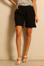 Éterne - Short - Terry boyfriend short - Black - BYLOTTE