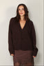 Extreme Cashmere - Vest - 437 Papilli Short - Dark Brown - BYLOTTE
