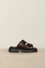 Ganni - Sandalen - Everyday Mule sandal patent -  Chocolate fondant