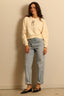 R13 - Trui - Cropped R13 Crewneck -  Natural