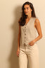 Anine Bing - Gilet - Lena -  Beige