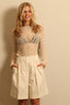 RÓHE - top - Lace boat neck top -  cream