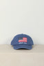 Ralph Lauren - Pet - Embroidered flag twill ball cap -  Light navy