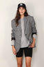 Anine Bing - Blazer - Quinn -  Black and grey plaid