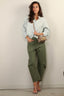 Ralph Lauren - Blouse - Cropped boxy chambray shirt -  Chambray