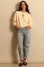 R13 - Trui - Cropped R13 Crewneck -  Natural