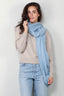 Lisa Yang - Sjaal - Brushed Scarf -  Powder Blue Brushed