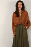 forte_forte - Blouse - 12919 my shirt -  Caramel