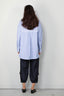 Tibi - Blouse - Striped shirting gabe oversized shirt -  Blue stripe multi