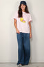 Ganni - T-shirt - Basic Jersey Grapefruit Relaxed T-shirt  -  Chalk pink