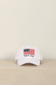 Ralph Lauren - Pet - Embroidered flag twill ball cap -  Ceramic white