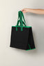 Kassl Editions - Tas - Tote canvas -  Black/oil green