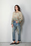 R13 - Blouse - Drop neck workshirt -  Gradient bleach green plaid