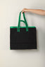 Kassl Editions - Tas - Tote canvas -  Black/oil green