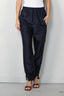 Tibi - Broek - Crispy Nylon Kat Jogger -  Navy