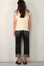 R13 - Top - Boyfriend cable sweater vest -  Cream cable