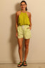 Sea Me Happy - Short - Justine shorts poplin stripes -  Lime