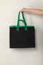 Kassl Editions - Tas - Tote canvas -  Black/oil green