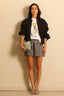 Ganni - Bomber - Light Twill Oversized Short Bomber Jacket -  Black