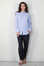 Tibi - Blouse - Striped shirting charlie men's slim shirt -  Blue stripe multi