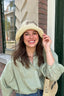 Ganni - hoed - A5823 Summer Straw Hat - Almond Milk