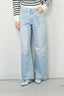 R13 - jeans - DAMON PLEATED WIDE - LENNON BLUE