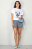 Ganni - T-shirt - Basic Jersey Cat Relaxed T-shirt  -  Bright white