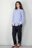 Tibi - Blouse - Striped shirting charlie men's slim shirt -  Blue stripe multi