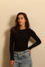 Éterne - longsleeve - LONG SLEEVE FITTED TOP  - black