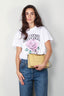 Ganni - T-shirt - Basic Jersey Rose Relaxed T-Shirt -  Bright white