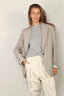 Forte_Forte - Blazer - Wool Blend Canvas Belted Masculine Jacket - Cashmere - BYLOTTE