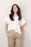 forte_forte - Blouse - BCI Cotton Popline Boxy Sleeveless Shirt - Bianco - BYLOTTE