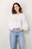 forte_forte - Blouse - Co/Se Voile Bohemain Shirt - Bianco - BYLOTTE