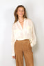 Forte_Forte - Blouse - Co/Se Voile Shirt - Cream - BYLOTTE
